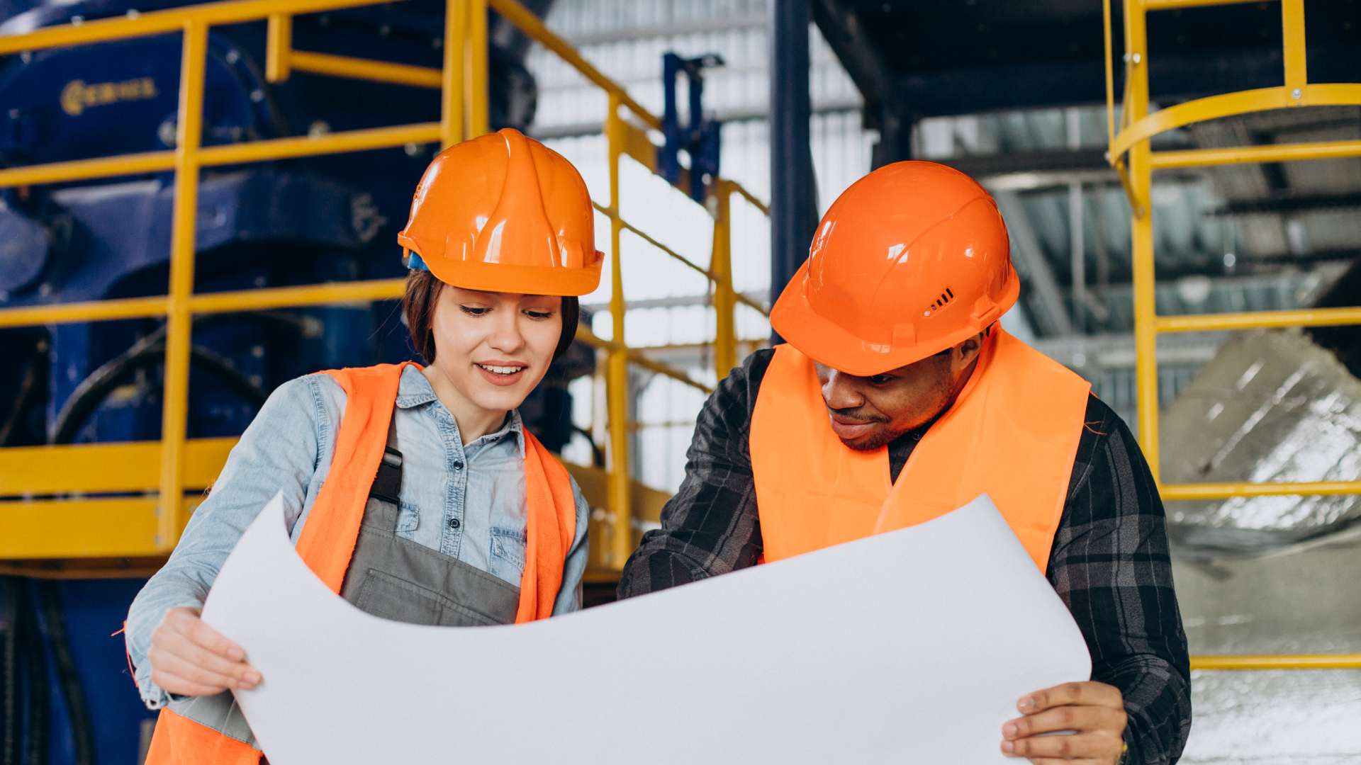 woman-african-american-worker-standing-with-plan-factory
