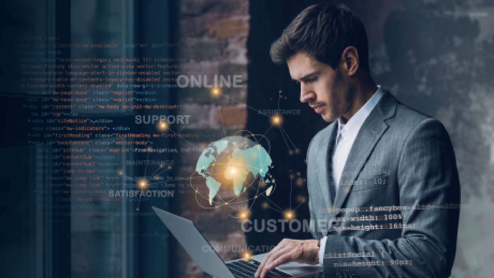 html-css-collage-concept-with-person